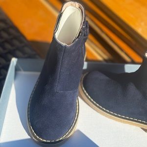 Jacadi Girl Chelsea boots Dark Blue Size 26 NWT